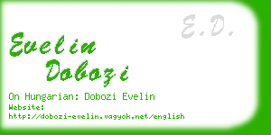 evelin dobozi business card